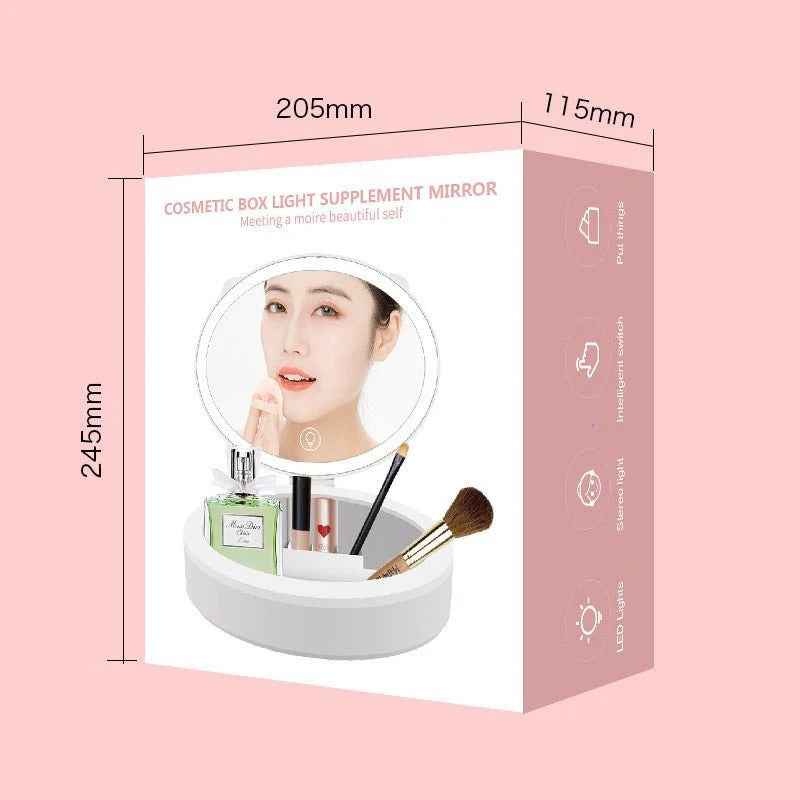 LED Makeup Mirror Desktop Girls